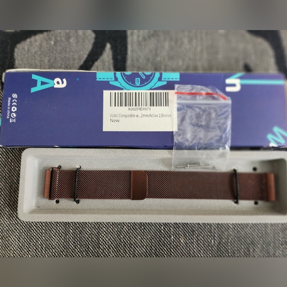 Smartwatch Compatible 20mm Metal Mesh Bracelet Wristband Magnetic Adjustable EUC - Picture 1 of 12